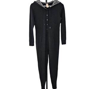 Smash +  Tess Womens Someday Romper Size XXS Long Sleeve Jumpsuit Soft Hooded